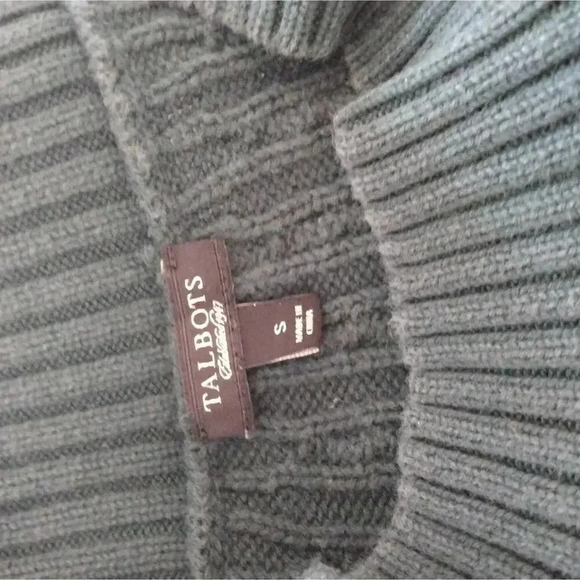 Talbots Dark Green Cable Knit Sweater Women's Small - Picture 11 of 12